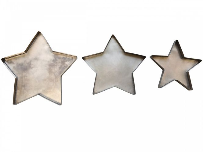 Hovedbilde STJERNEFAT Metall 3-pk