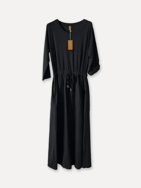 Hovedbilde MORRIS Bomullskjole Black 