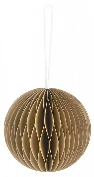 Hovedbilde Papirjulekule Brun Rund 