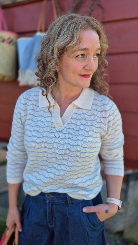 AMERA Pullover Whitecap/Blue