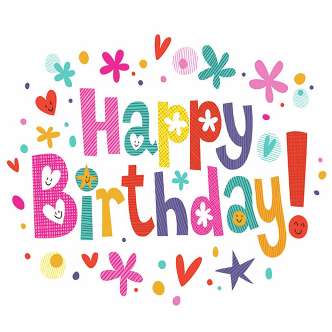 Hovedbilde SERVIETT Lunsj Birthday Wishes  