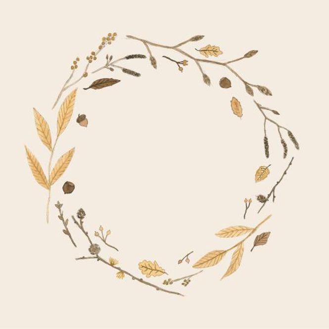Hovedbilde SERVIETT Krans Beige/Brun
