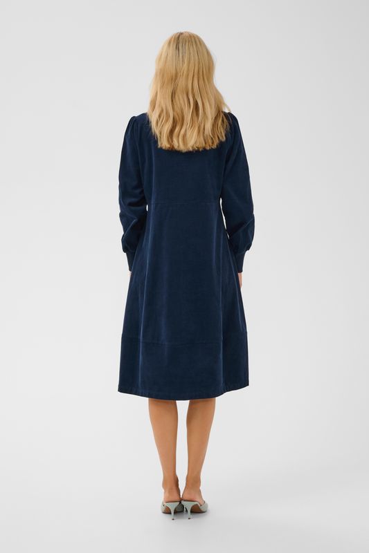RHAENA Kjole Babycord Navy 