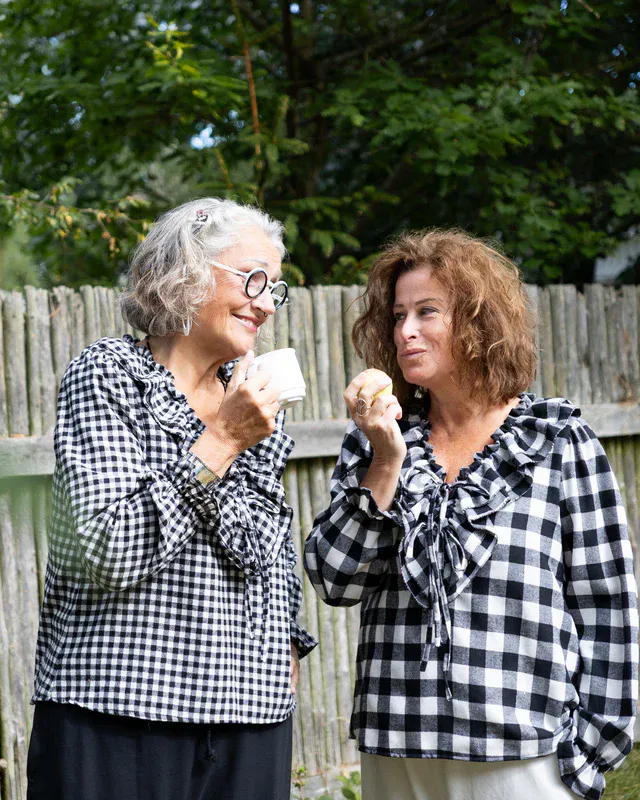 CHECK Bluse Smårutete Sjakkmønster 