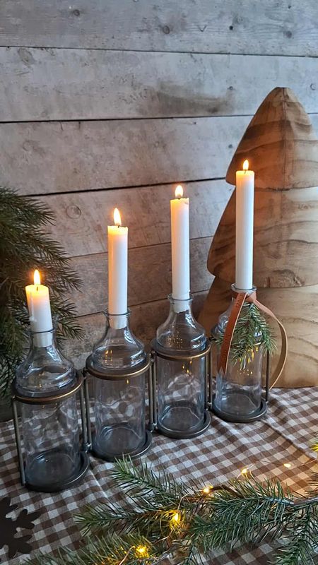4 FLASKER i Stativ 