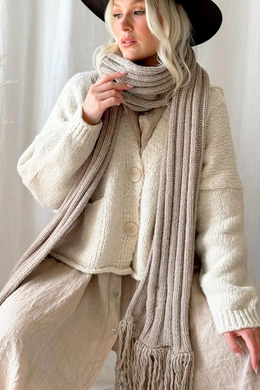 CELSIA Skjerf Beige 