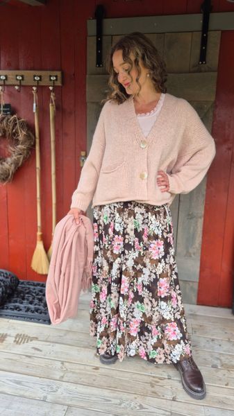 Hovedbilde PRINCESS Langt Skjørt Marone