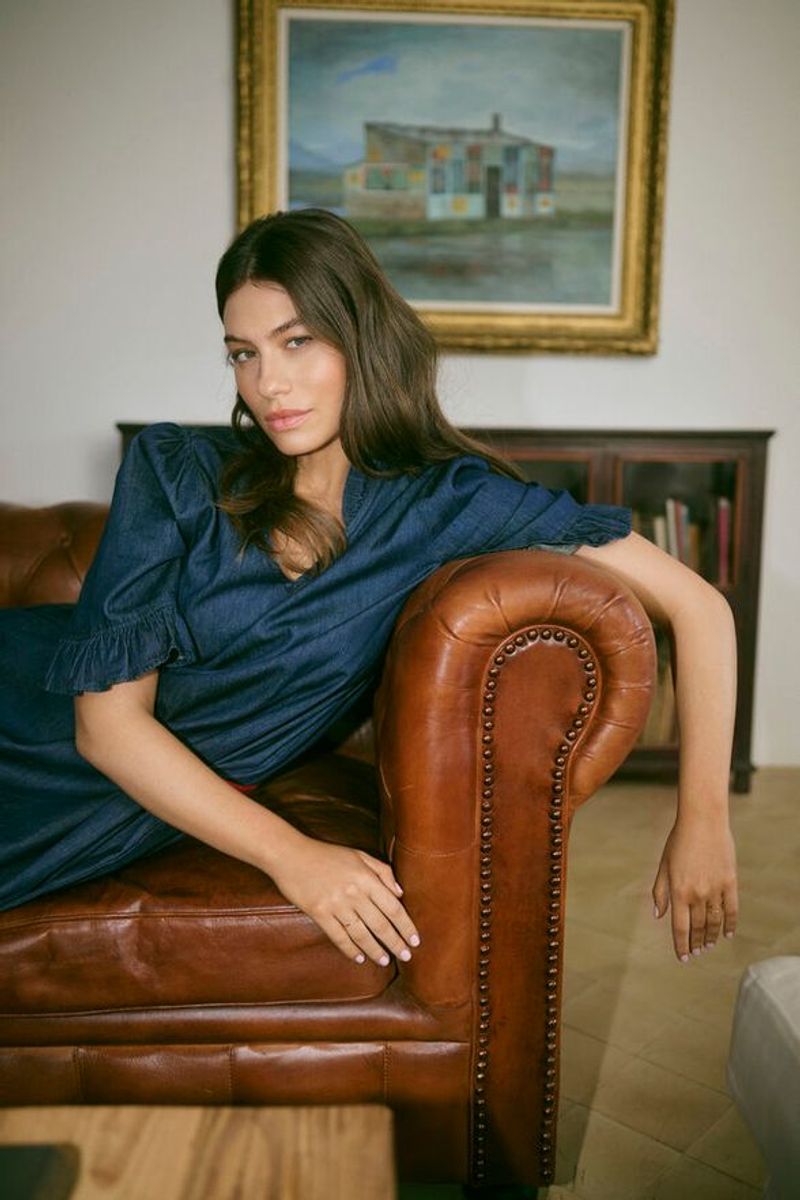 LAVA Arpa Kjole Dark Blue Wash