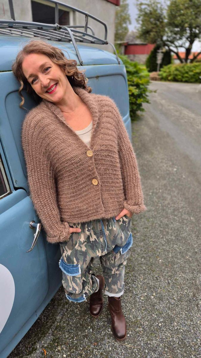 HAIRY Cardigan Fango
