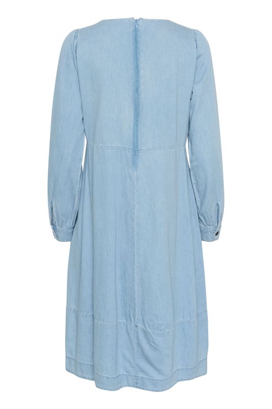 LIVIE Kjole Light Blue Wash