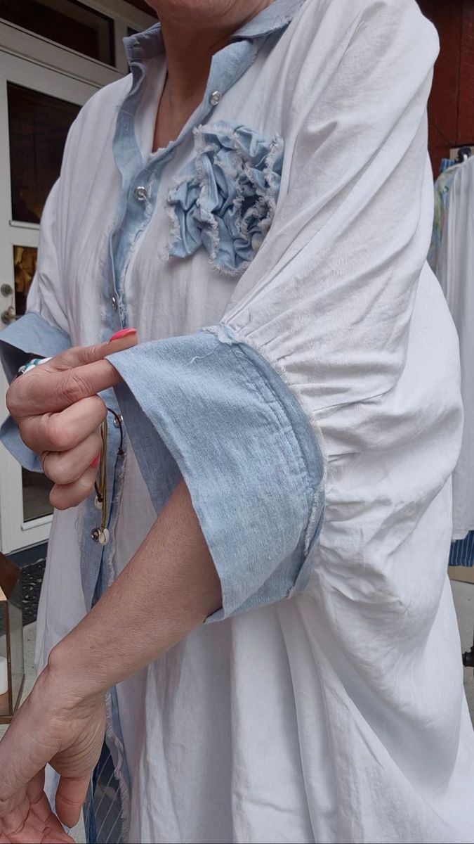 DENIM FLower Skjorte