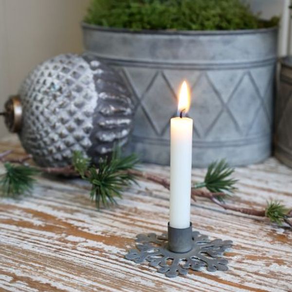 Hovedbilde LYSESTAKE Snefnugg Antique ...