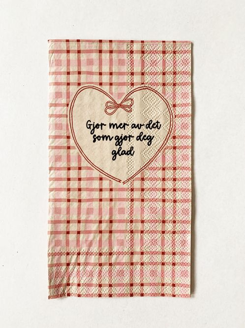 Hovedbilde SERVIETT  Mer av det Som Gjør deg Glad 