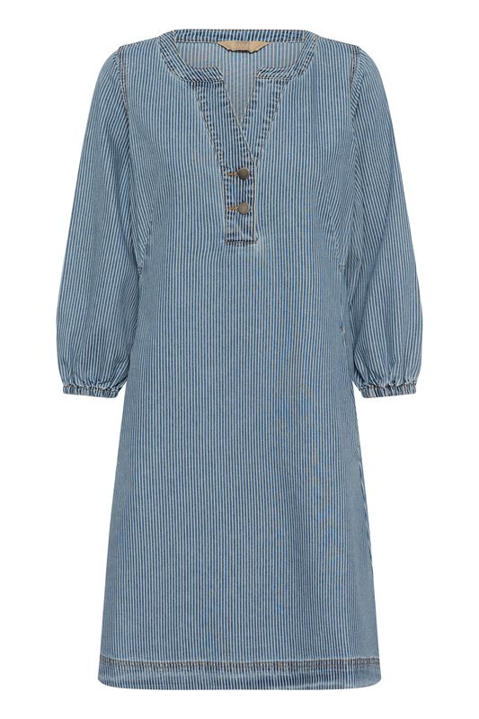 AYNA Kjole 3/4 Sleeve Blue/White Stripe