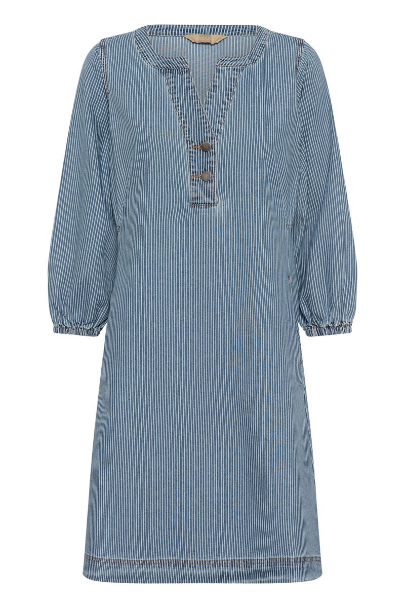 AYNA Kjole 3/4 Sleeve Blue/White Stripe