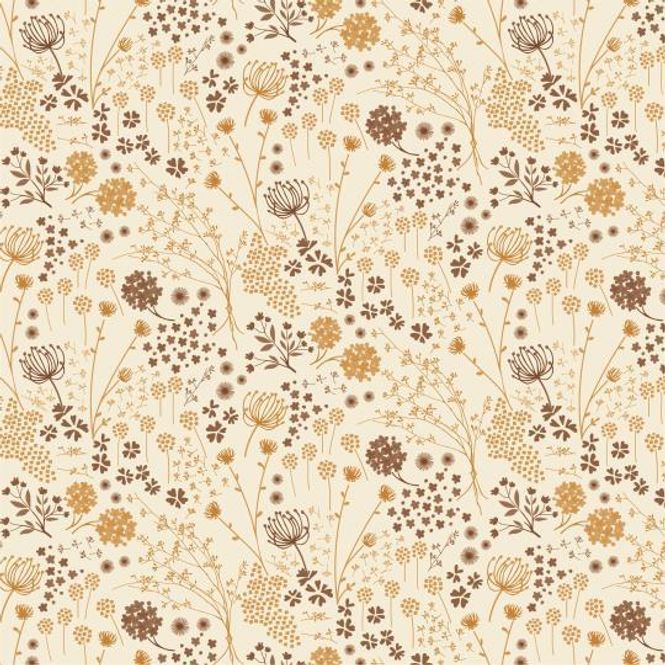 Hovedbilde SERVIETT Blomster Beige/Brun