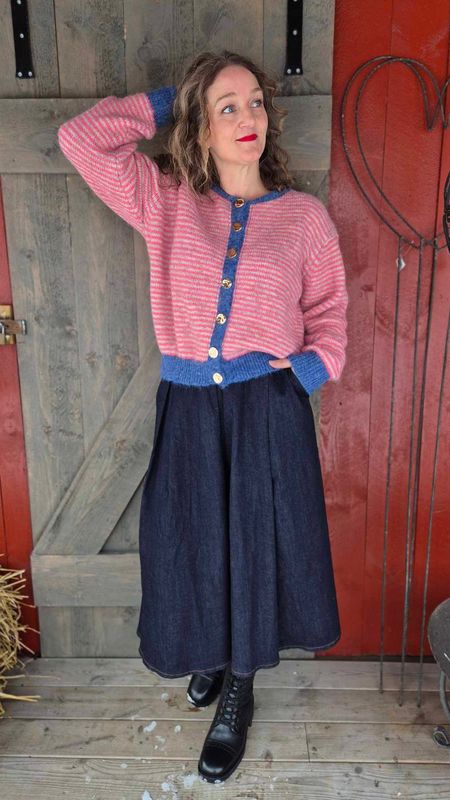 AILA Skjørt Dark Blue