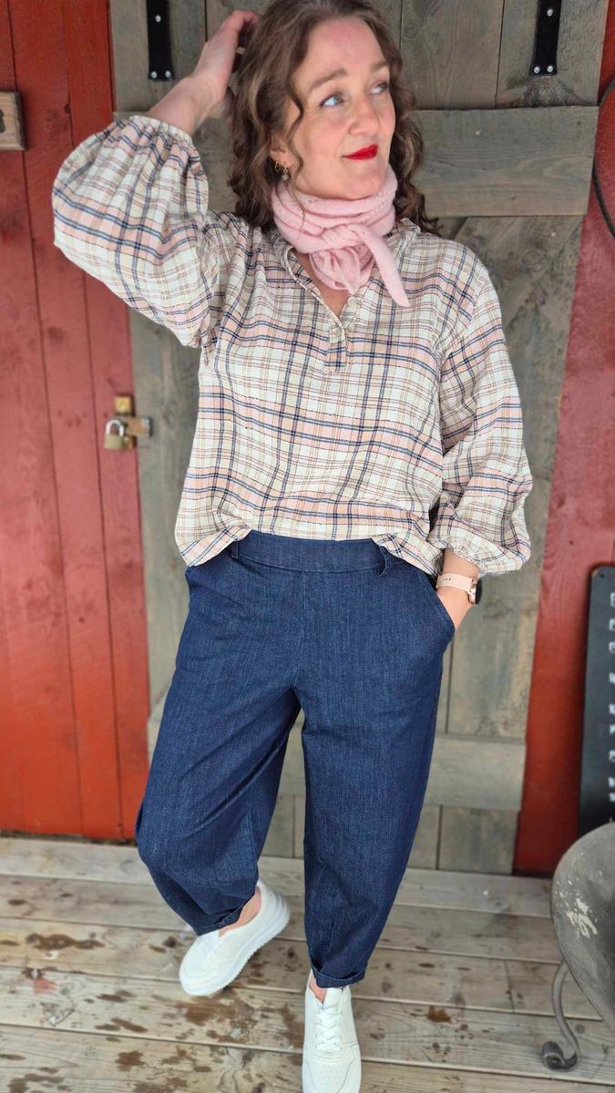 DENICE Barrel Bukse Denim