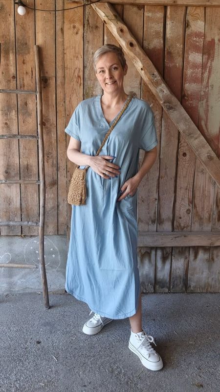CITHA Aurelia Kjole Light Blue Wash