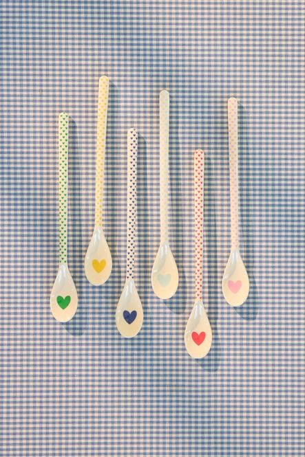 Hovedbilde LATTESKJE Favorite Hearts Prints Multicolor