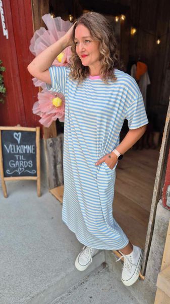 Hovedbilde VANJA Stripete Kjole Blue