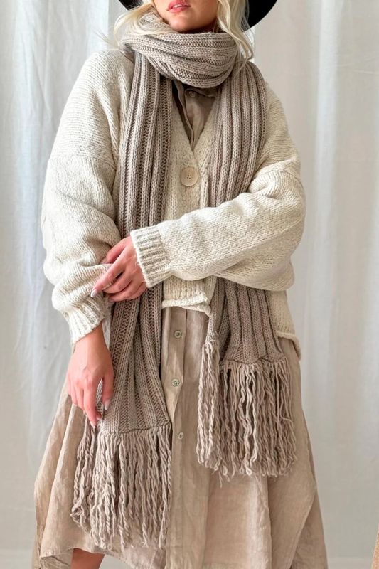 CELSIA Skjerf Beige 
