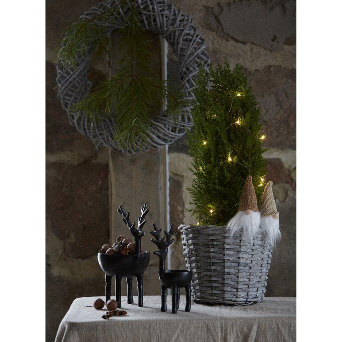 LYSSLYNGE Sølv/Varmhvit