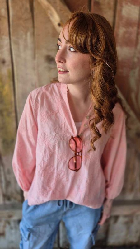 MONICA Bluse Rosa