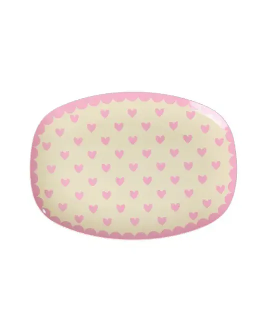 Hovedbilde FAT Rektangel With Favorite Hearts Print - Dark Pink - Small