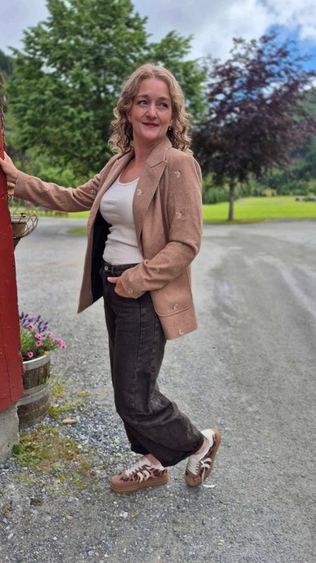 HERNING Blazer Beige/Brown