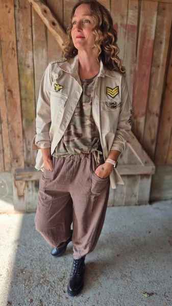 Hovedbilde MAUD Linbukse Cold Brown