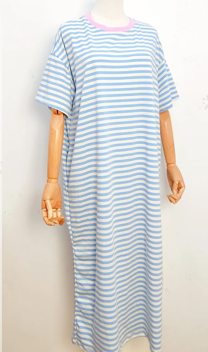 VANJA Stripete Kjole Blue