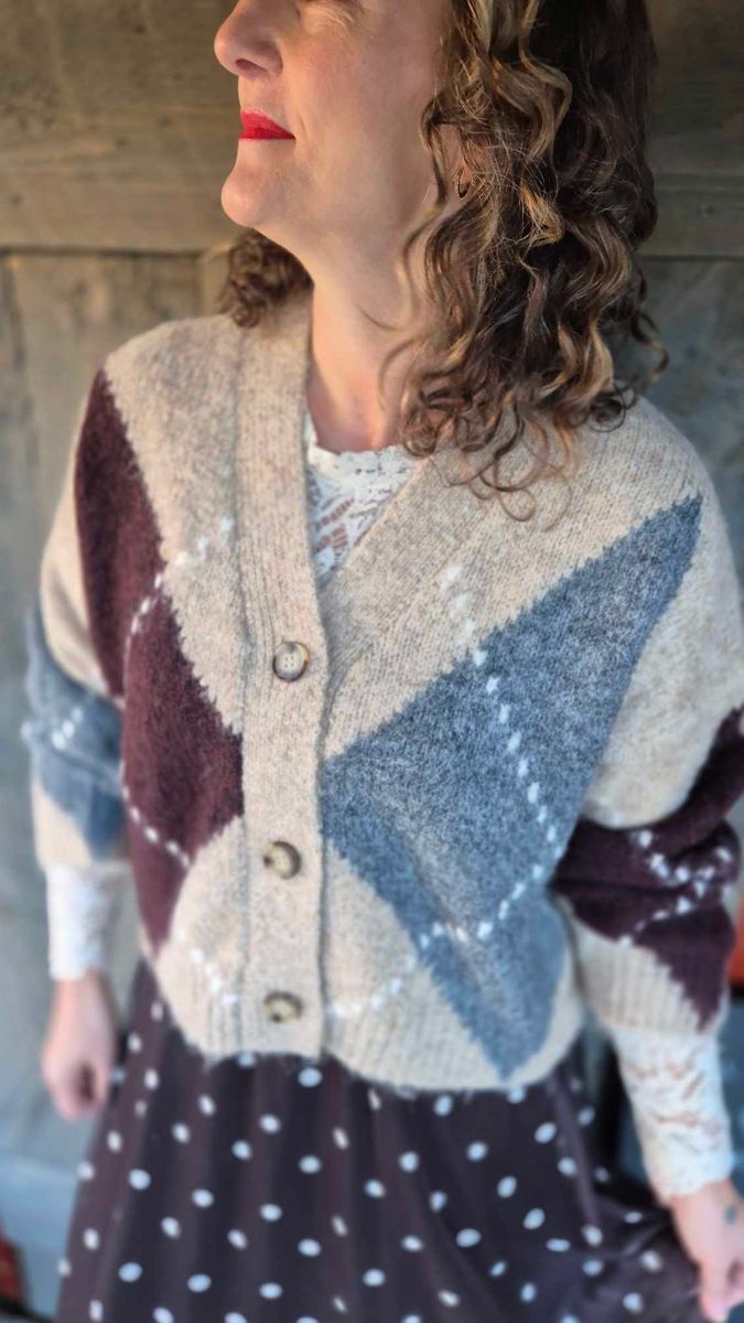  LAIANA Strikket Cardigan Sand Melange