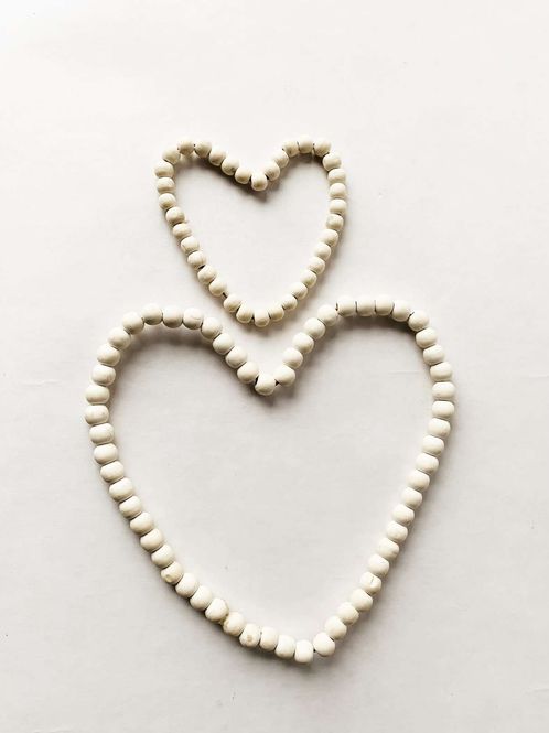 Hovedbilde HJERTE med Treperler Creme
