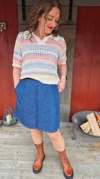 Hovedbilde NUA Arpa Skirt Dark Blue Wash