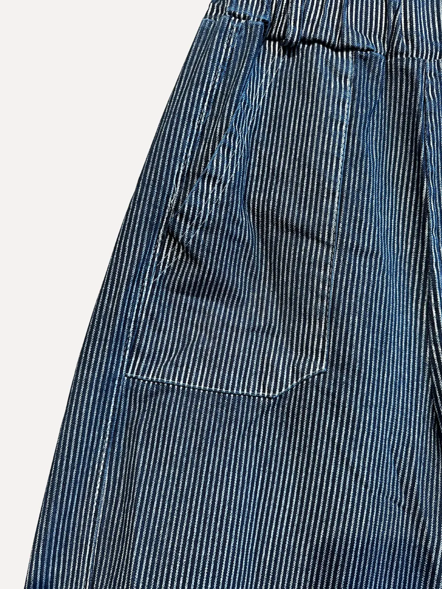 BOX MOOD Bukse Stripe Navy