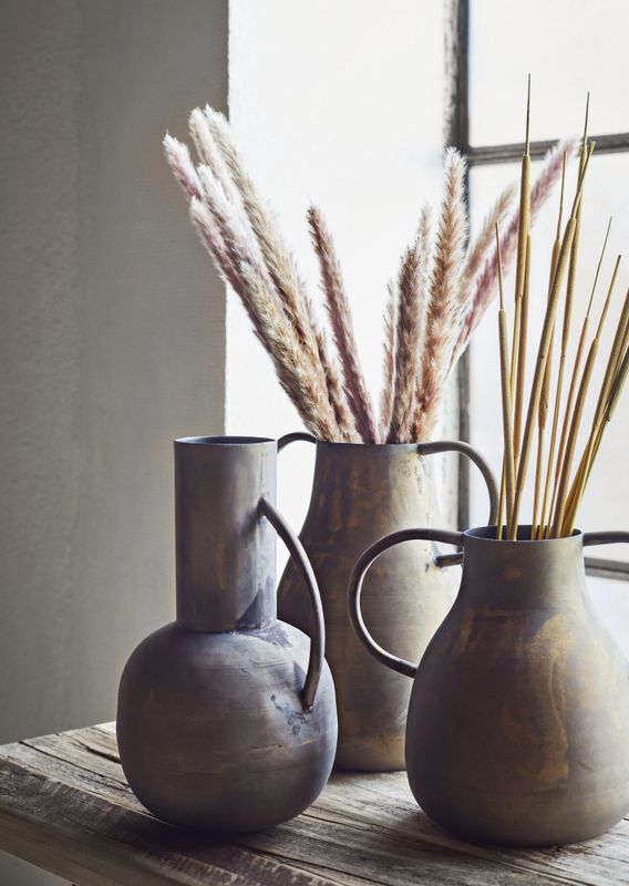 VASE Kobber med To Hanker