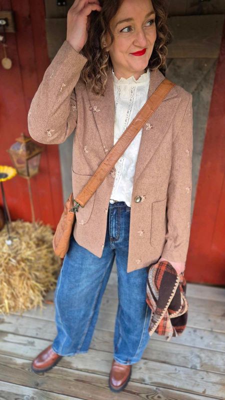 HERNING Blazer Beige/Brown