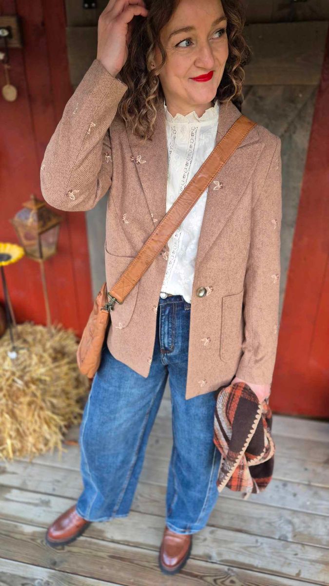 HERNING Blazer Beige/Brown
