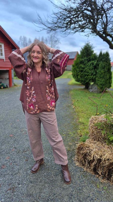 MARIGOLD Bluse Coffe