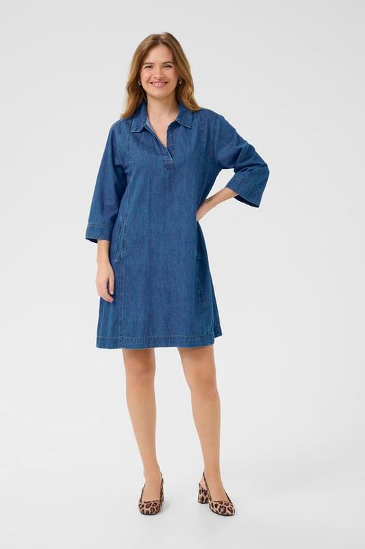 PIN Kjole Dark Blue Wash
