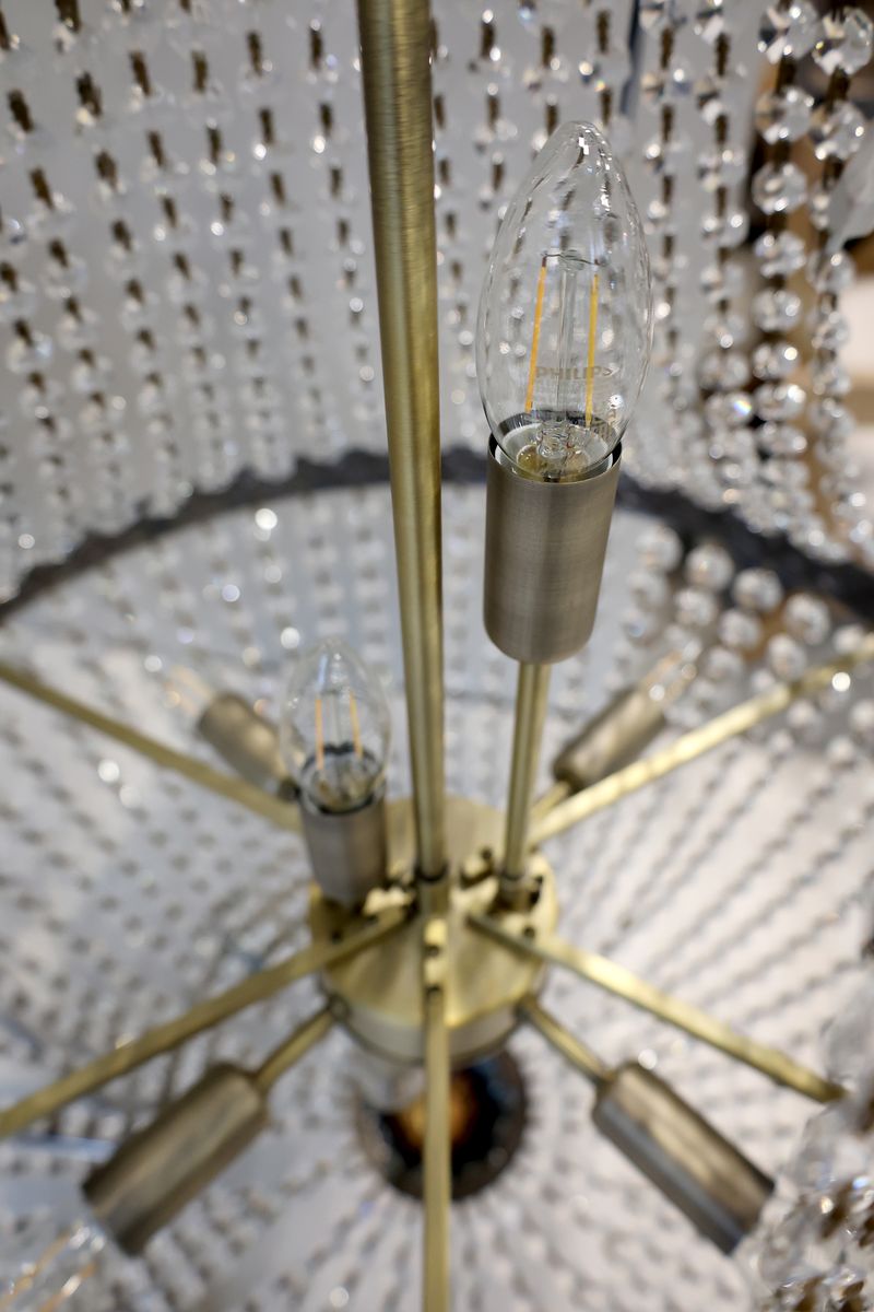 VERSAILLES Fransk Lysekrone m. Glasprissmer