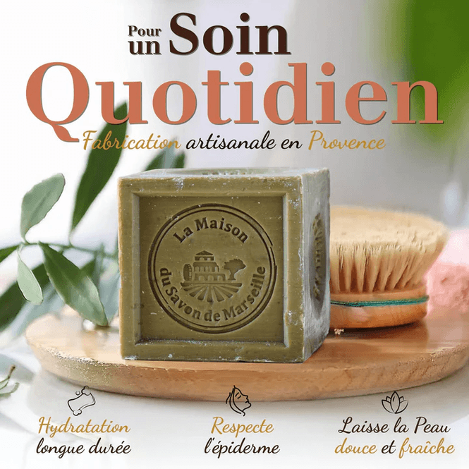 Hovedbilde SÅPESTYKKE Marseille Soap Cube Olive