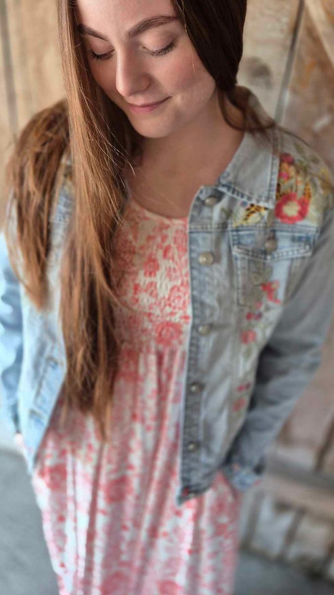 BOHEME Jeansjakke Broderi 