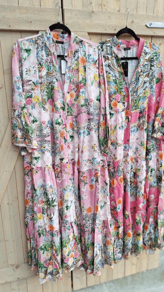 Hovedbilde FLOWER Mix Kjole Pink