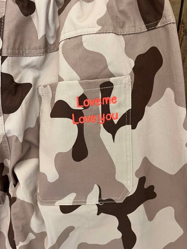 LOTTE Bukse Camo Beige Brun