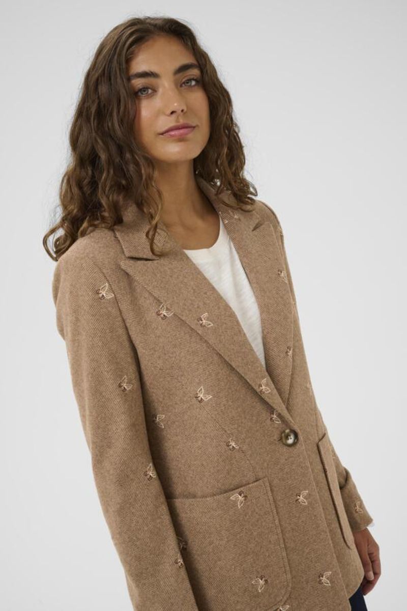 HERNING Blazer Beige/Brown