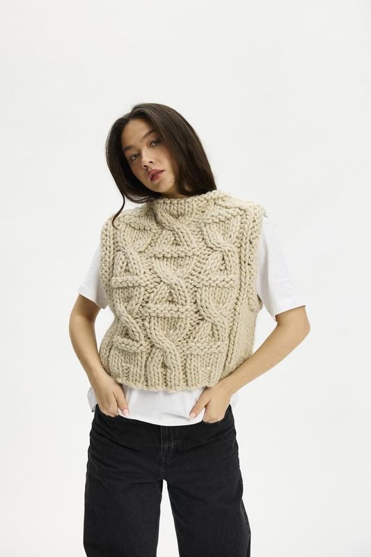 LUX Pull Over Vest Savannah Tan