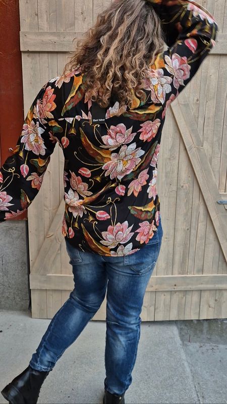 LUNA Bluse Deep Floral