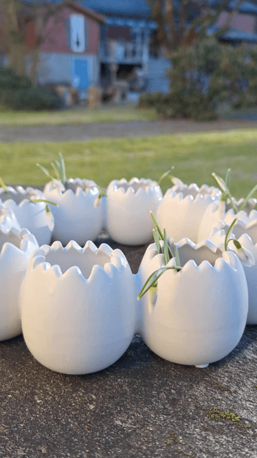 Hovedbilde EGG Keramikkpotte 